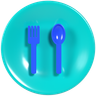 3d dining etiquette emoji