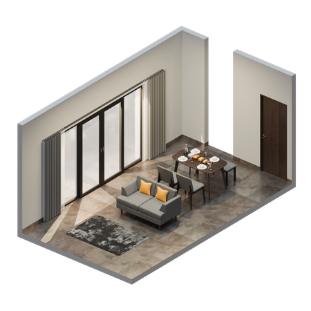 Dining Room  3D Icon