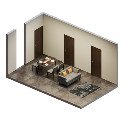Dining Room  3D Icon