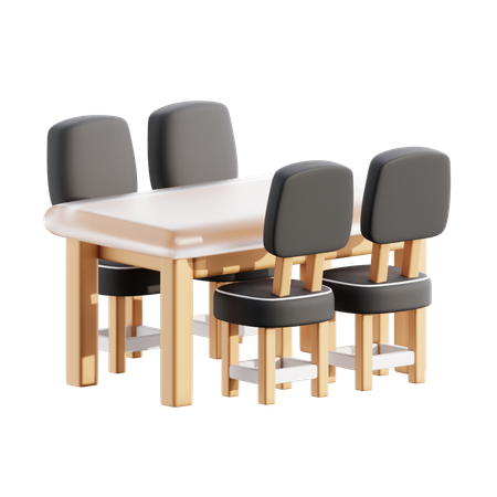 Dining table  3D Icon