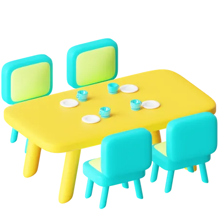 Dining Table  3D Icon