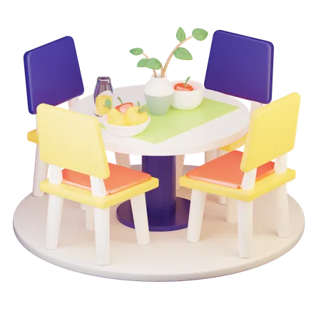 Dining table  3D Icon