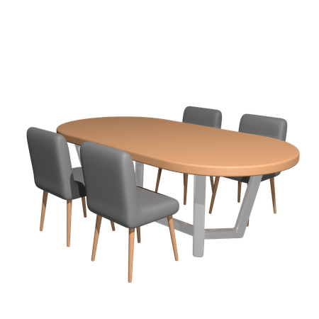 Dining Table  3D Icon