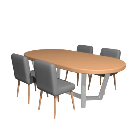 Dining Table  3D Icon