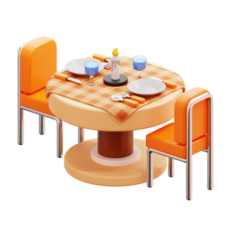 Dining Table  3D Icon