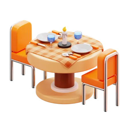 Dining Table  3D Icon