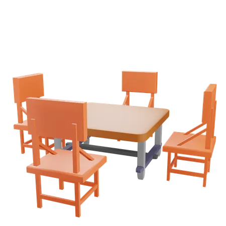 Dining Table  3D Icon