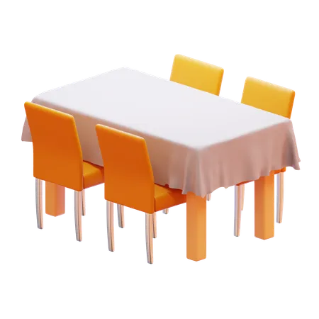 Dining Table  3D Icon