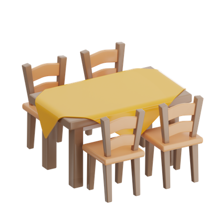 Dining Table  3D Icon