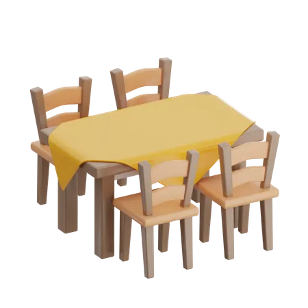 Dining Table  3D Icon