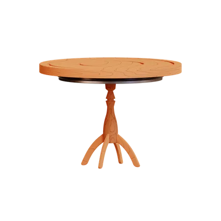 Dining Table 3D Illustration