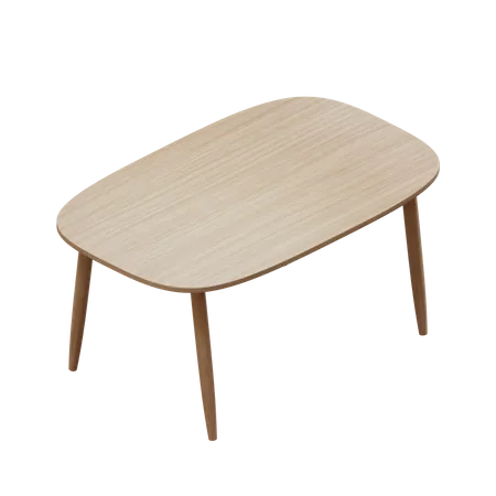 3 D Model Of Dining Table Suitable For Dining Room Furniture Or Any Interior Theme 3D Icon