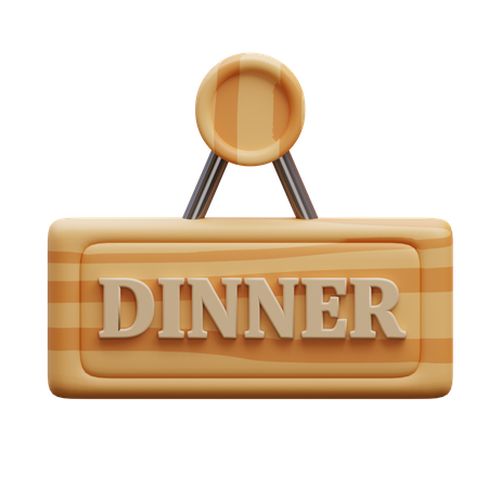 Dinner Board  3D Icon