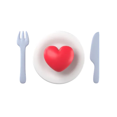 Dinner Date  3D Icon