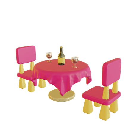 Dinner Table  3D Icon