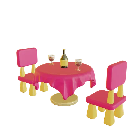 Dinner Table  3D Icon