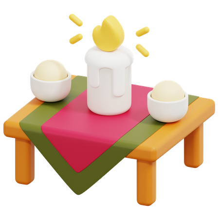 Dinning Table  3D Icon