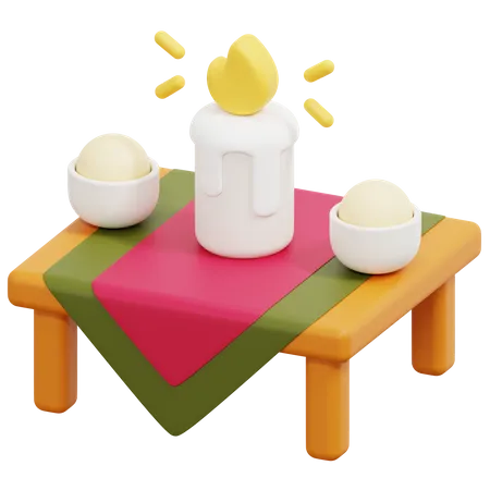 Dinning Table  3D Icon