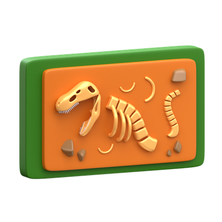 Dinosaur Fossil  3D Icon
