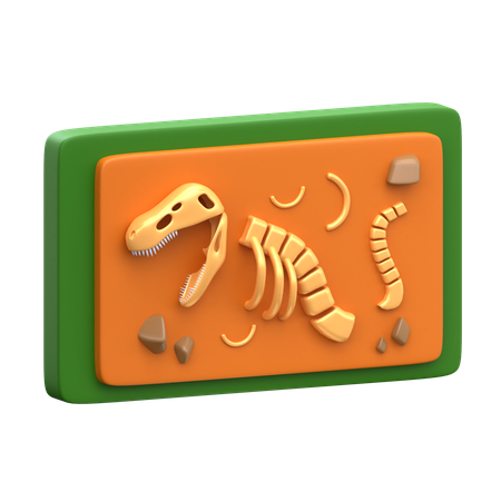 Dinosaur Fossil  3D Icon