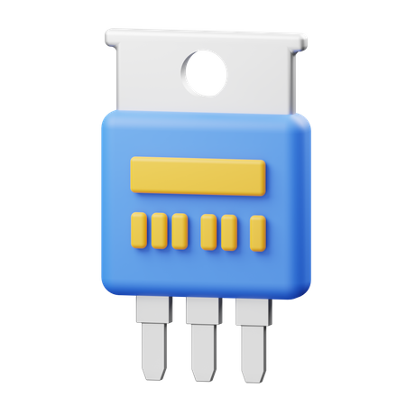 Diode Chip  3D Icon