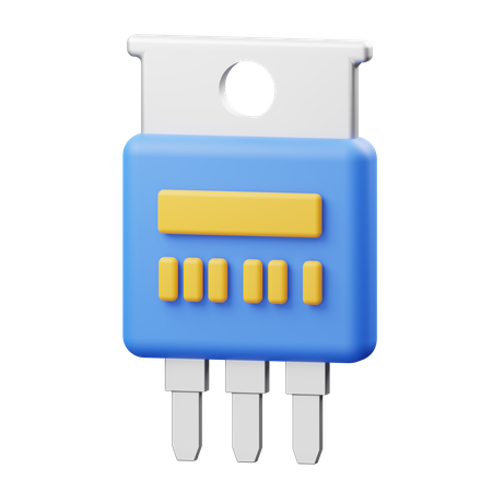 Diode Chip  3D Illustration