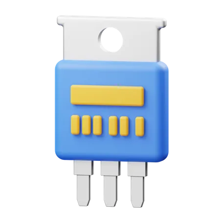 Diode Chip  3D Illustration