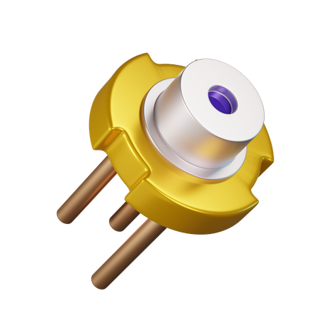 Diodo laser  3D Icon