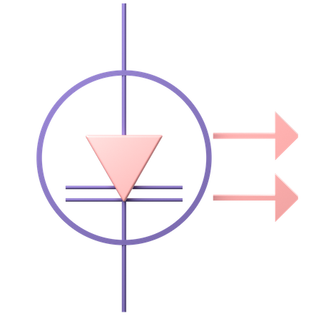 Diodo laser  3D Icon