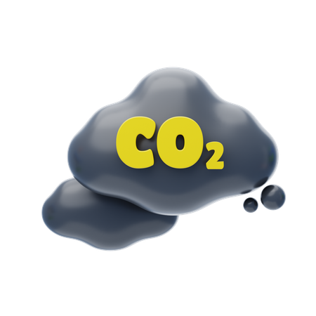 Dióxido de carbono  3D Icon