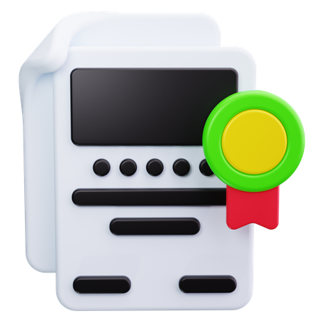 Diplom  3D Icon