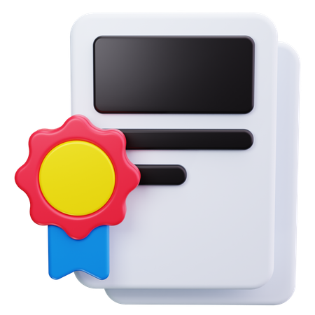 Diplom  3D Icon