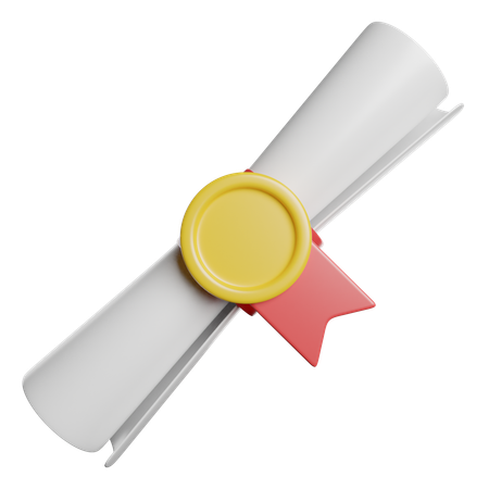 Diploma  3D Icon