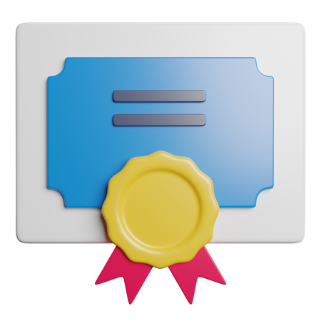 Diploma  3D Icon