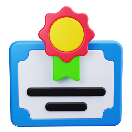 Diploma  3D Icon