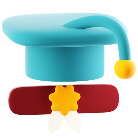 Diploma  3D Icon
