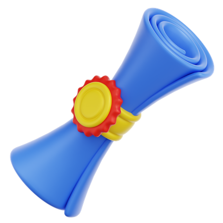 Diploma  3D Icon