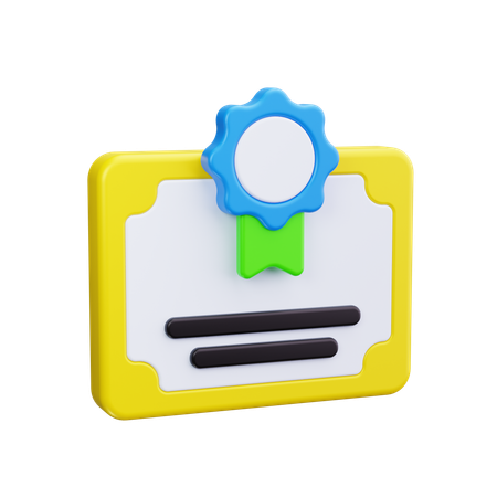 Diploma  3D Icon