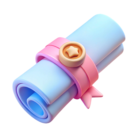 Diploma  3D Icon