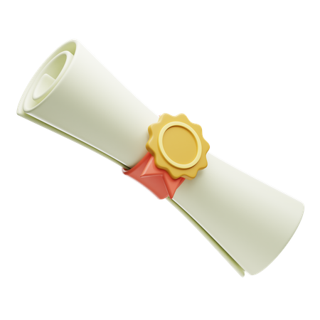 Diploma  3D Icon