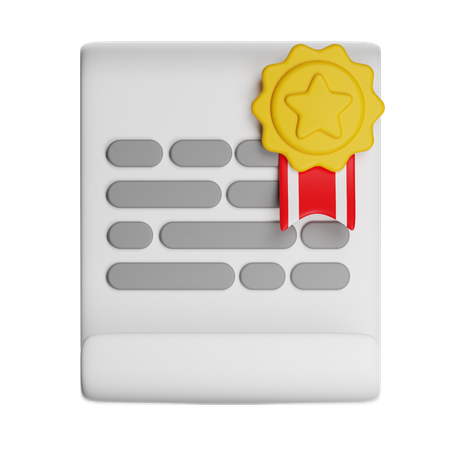 Diploma  3D Icon