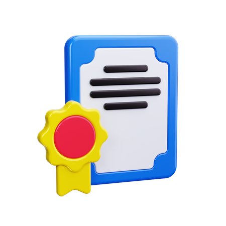 Diploma  3D Icon