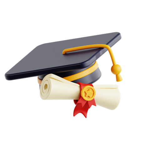 Diploma  3D Icon