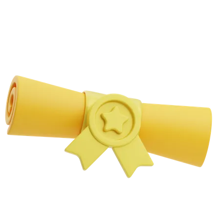 Diploma  3D Icon