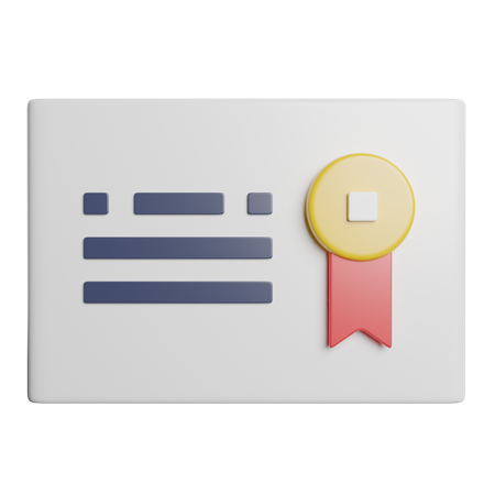 Diploma  3D Icon