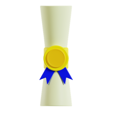 Diploma  3D Icon