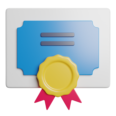 Diploma  3D Icon