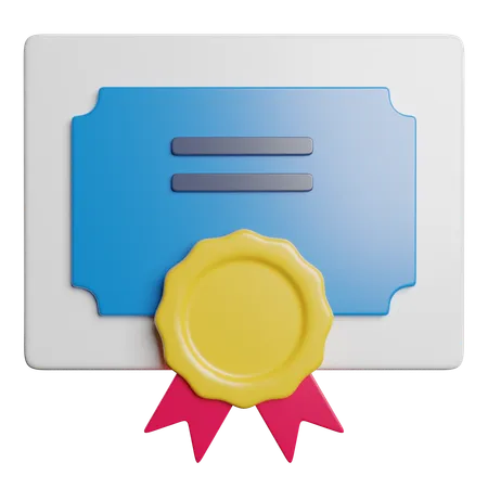 Diploma  3D Icon