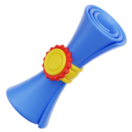 Diploma  3D Icon