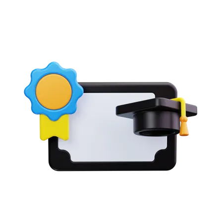 Diploma  3D Icon